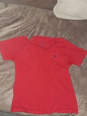 Polo by Ralph Lauren Red Kids Tee with Blue Pony Logo